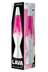 Lava Lamp 14.5" LAVA LAMP OPALESCENT/WHT/PNK