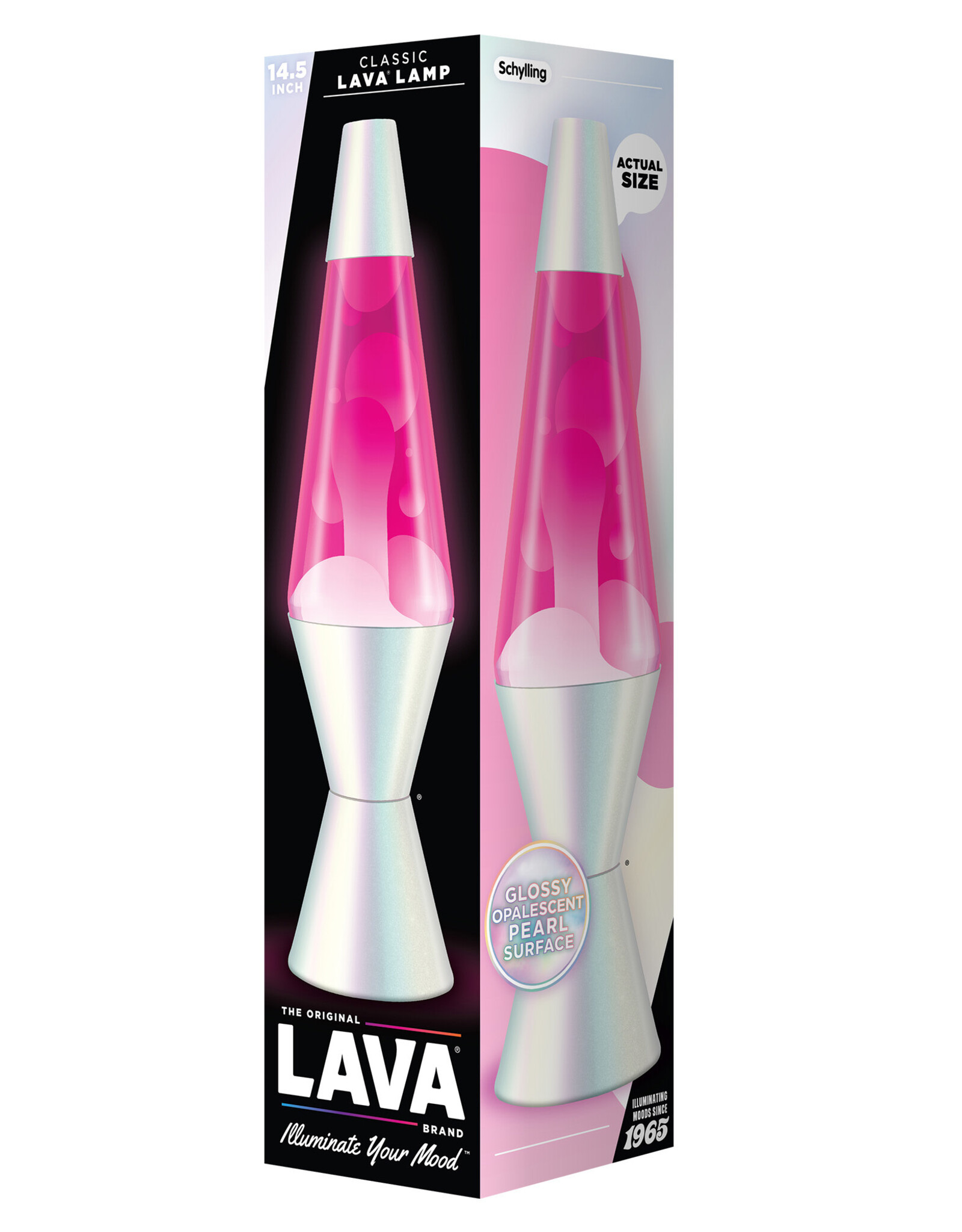 Lava Lamp 14.5" LAVA LAMP OPALESCENT/WHT/PNK