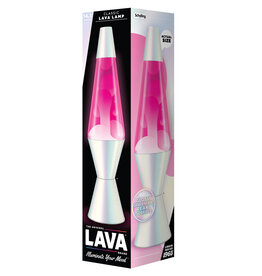 Lava Lamp 14.5" LAVA LAMP OPALESCENT/WHT/PNK