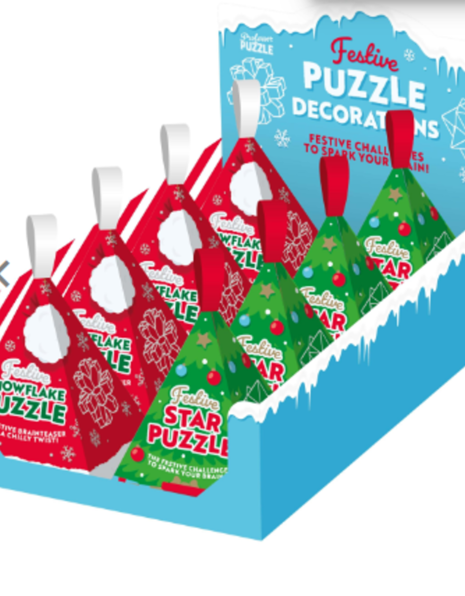 Professor Puzzle Festive Puzzle Decorations Asst.