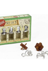 Professor Puzzle Metal & Wood Puzzles Set of 5 - Men