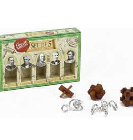 Professor Puzzle Metal & Wood Puzzles Set of 5 - Men