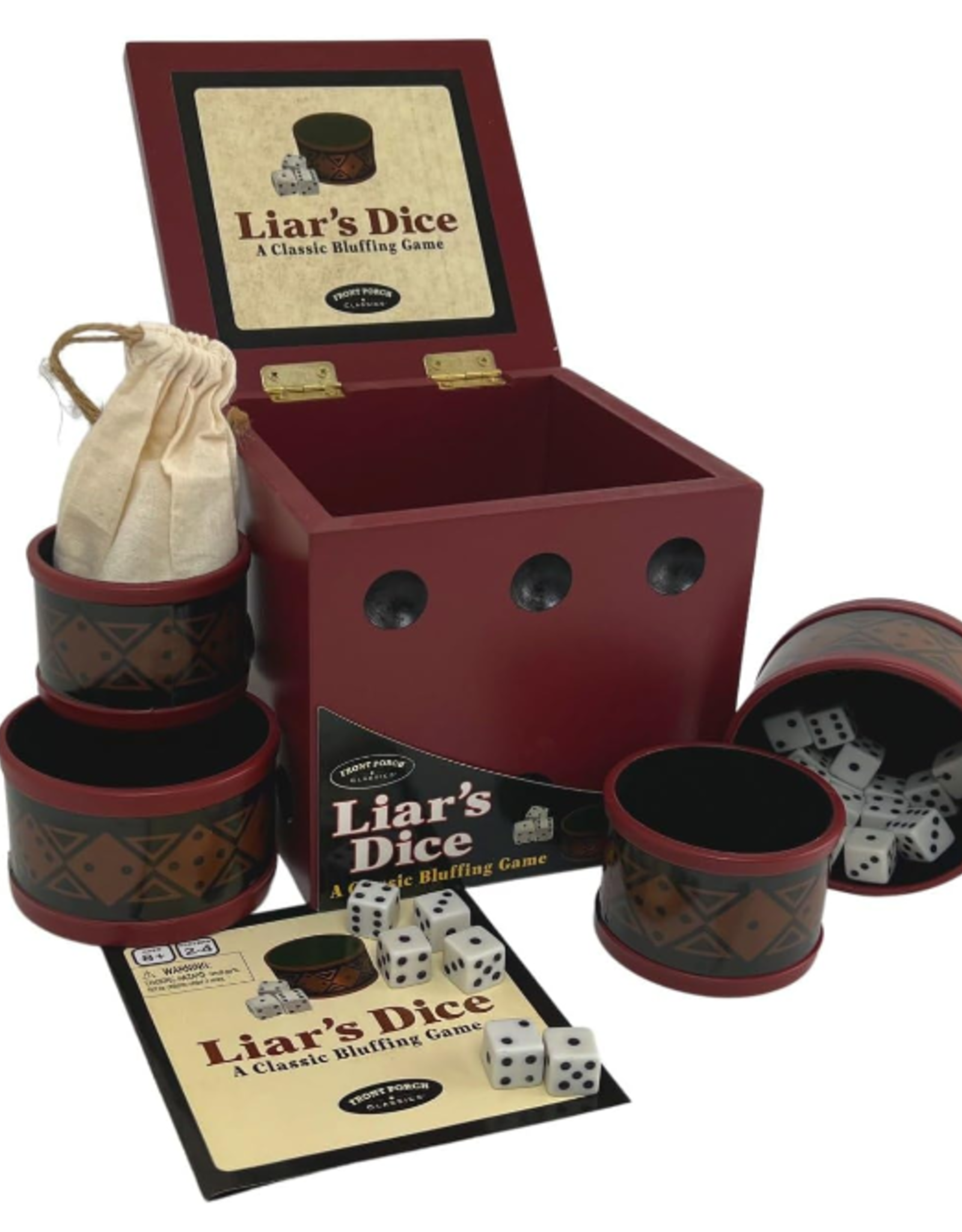 Front Porch Classics LIAR's DICE  - WOODEN