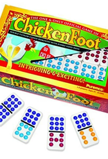 University Games CHICKENFOOT - DOUBLE 9 - COLOR DOT -DOMINOES