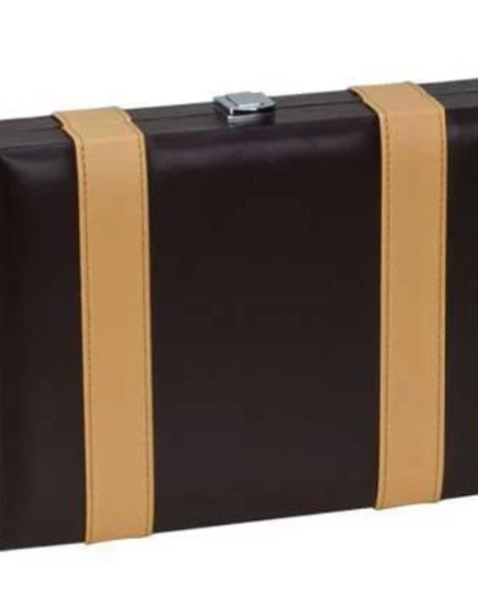 CHH Games BACKGAMMON - 9"  BROWN/TAN LEATHERETTE EXT w/ BR&IV PTS (EA)