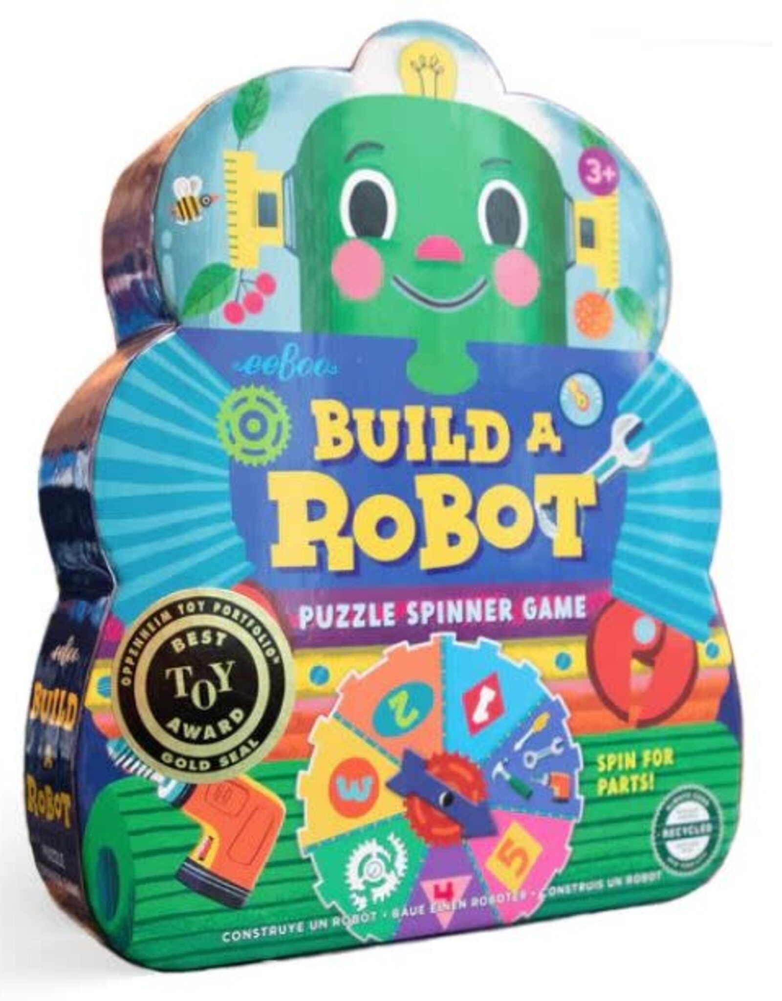 eeBoo Build a Robot Shaped Spinner Game