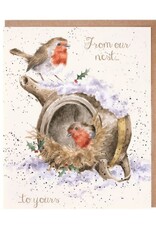 Wrendale Design From Our Nest to Yours Single Card (Gold Foiled)