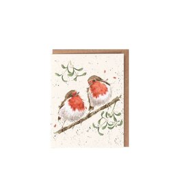 Wrendale Design Mistletoe Single Card