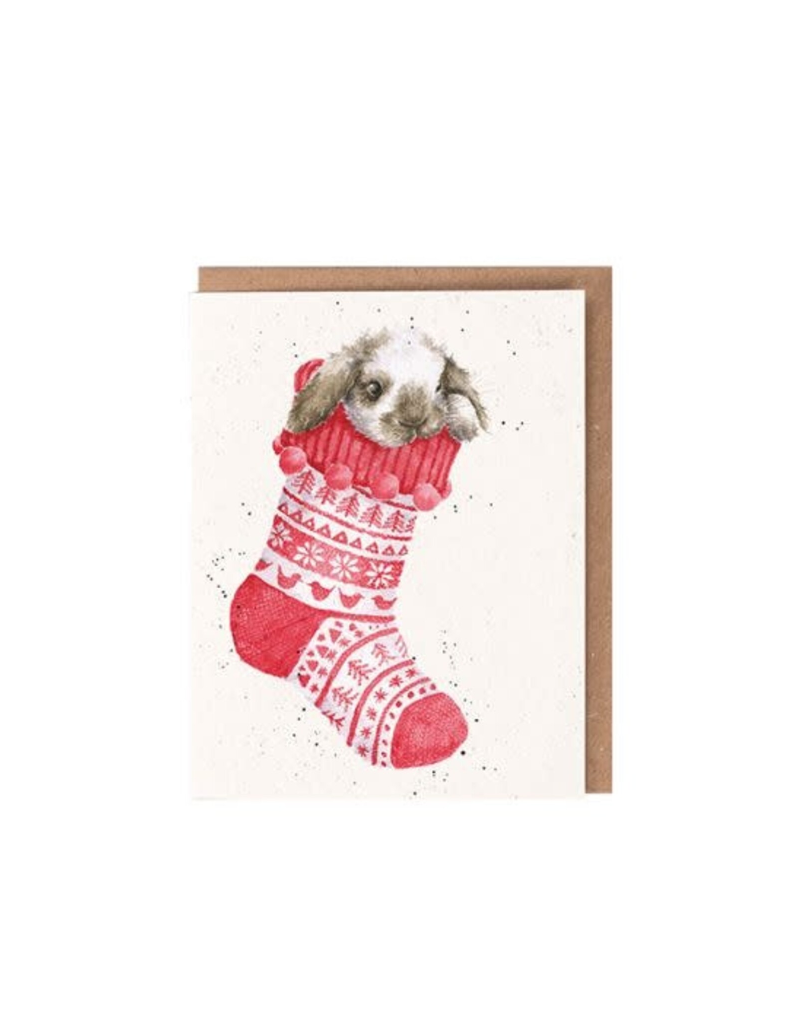 Wrendale Design Christmas Stocking Single Card