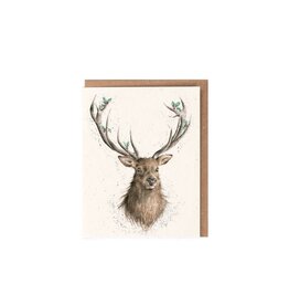 Wrendale Design Christmas Stag Single Card