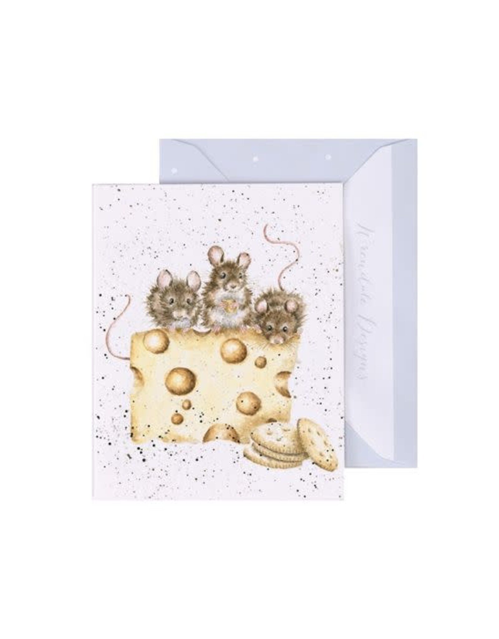 Wrendale Design Cards-Crackers about Cheese Gift Card Enclosure