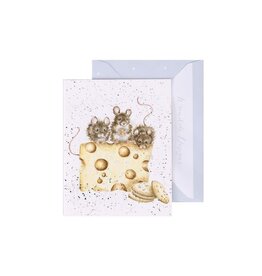 Wrendale Design Cards-Crackers about Cheese Gift Card Enclosure
