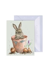 Wrendale Design Card- The Flower Pot Gift Enclosure