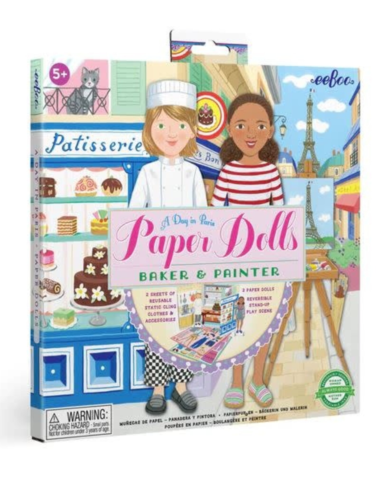 eeBoo Baker and Painter Paper Dolls