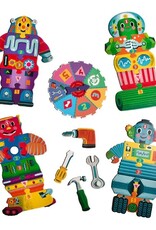 eeBoo Build a Robot Shaped Spinner Game