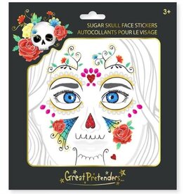Great Pretenders Sugar Skull Face Stickers
