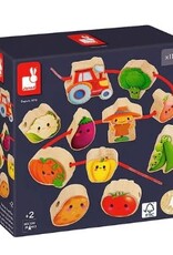 Janod FARM- THREAD-YOUR-OWN VEGETABLES BEADS