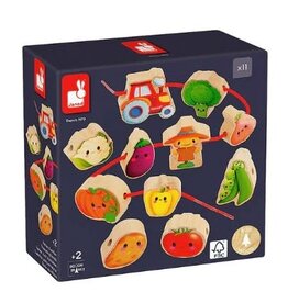 Janod FARM- THREAD-YOUR-OWN VEGETABLES BEADS