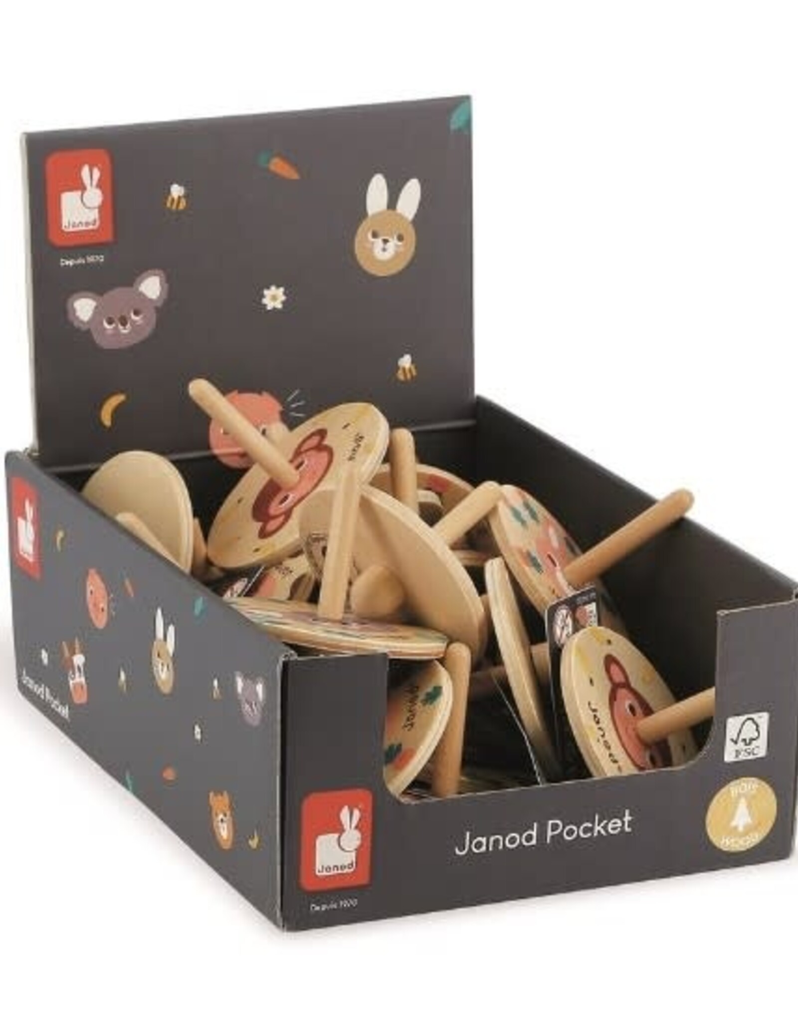 Janod JANOD POCKET - SPINNING TOPS Asst.