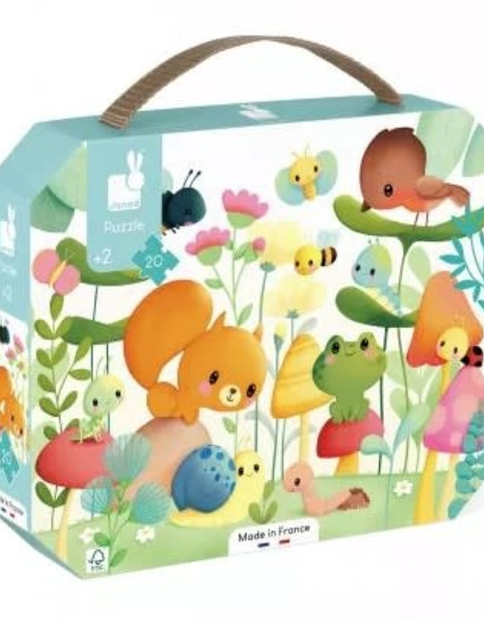 Janod 20pc Puzzle - Garden Friends Janod 20pc Puzzle - Garden Friends