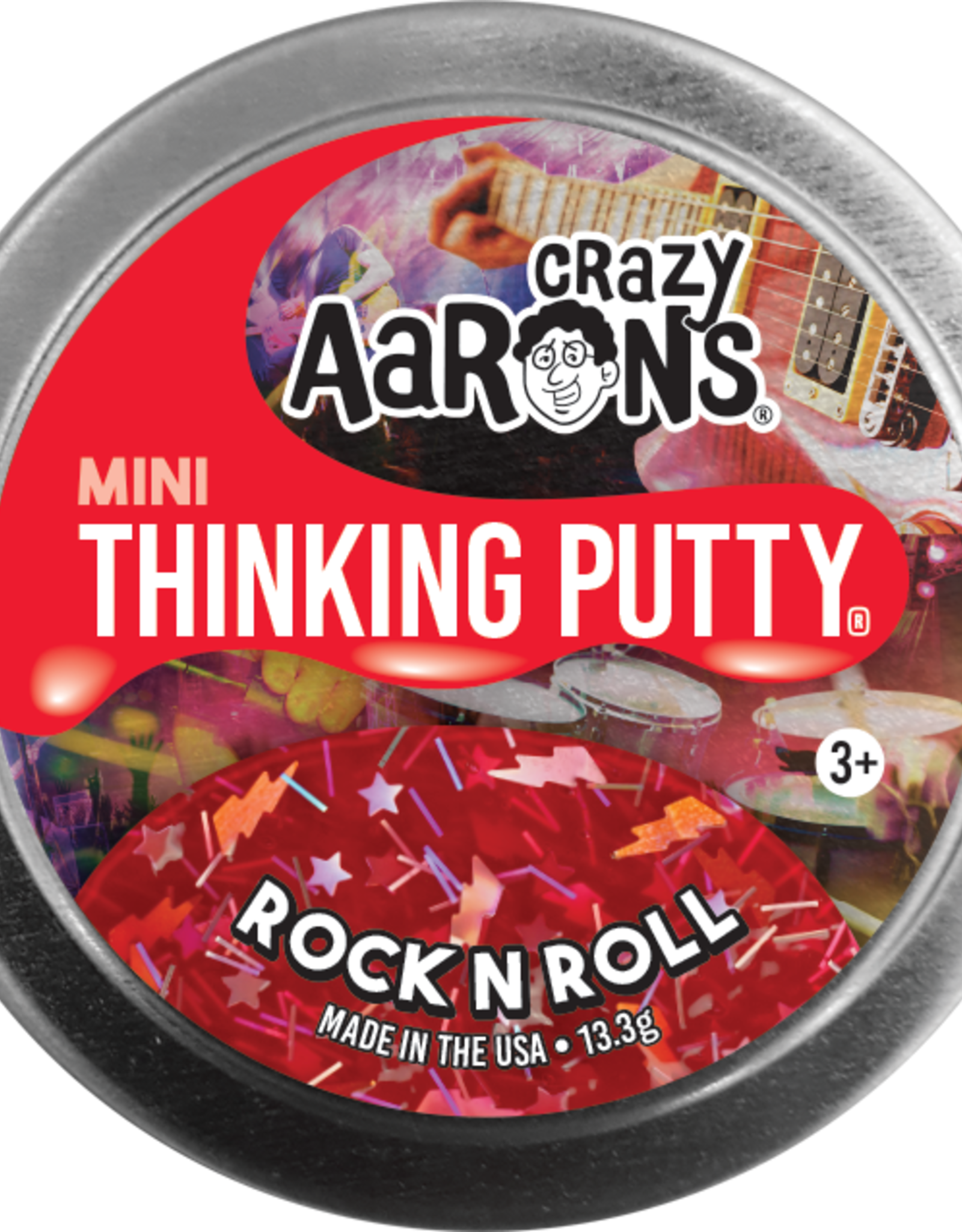 Crazy Aaron's Thinking Putty 2" MINI THINKING PUTTY - ROCK N' ROLL