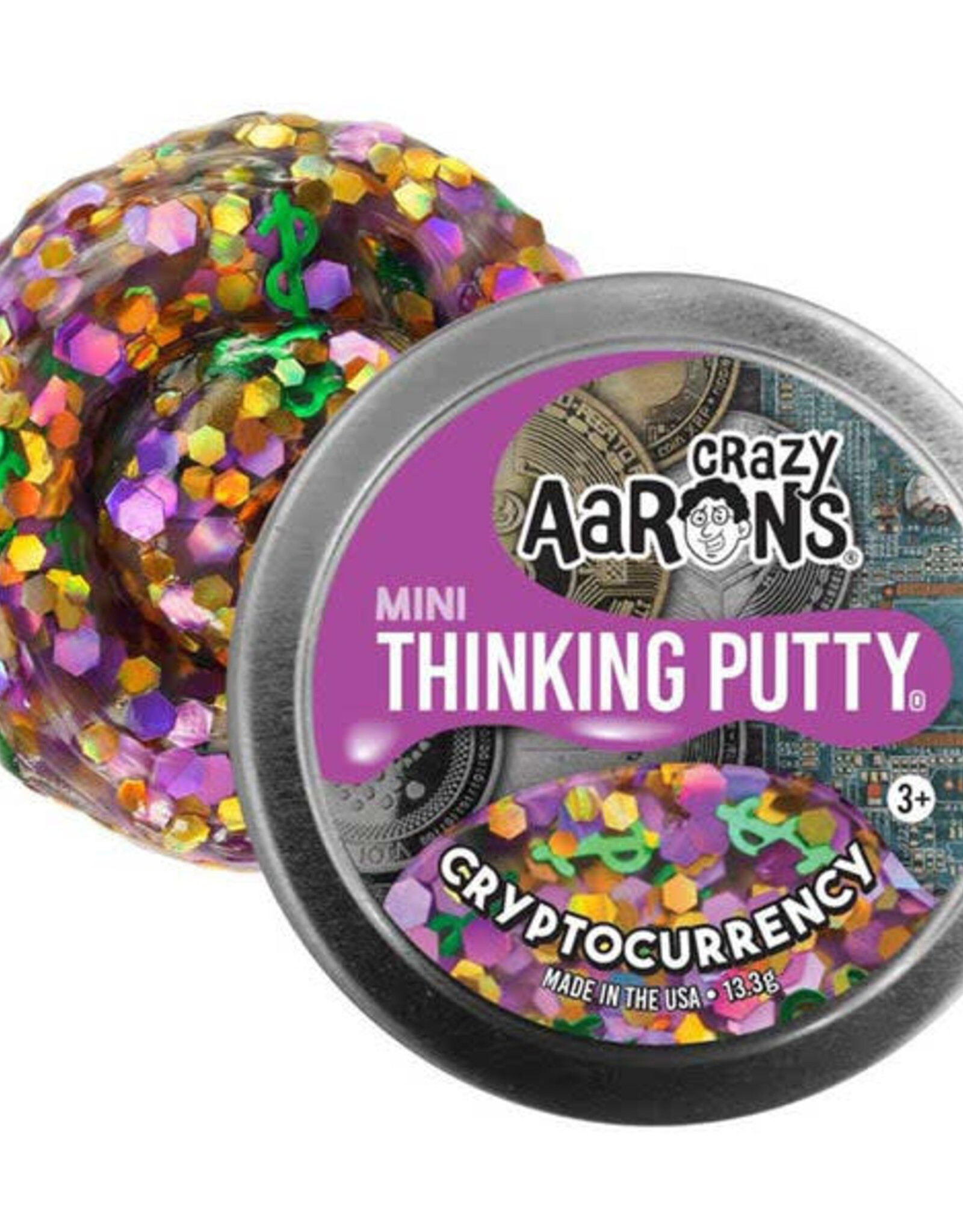 Crazy Aaron's Thinking Putty 2" MINI THINKING PUTTY - CRYPTOCURRENCY