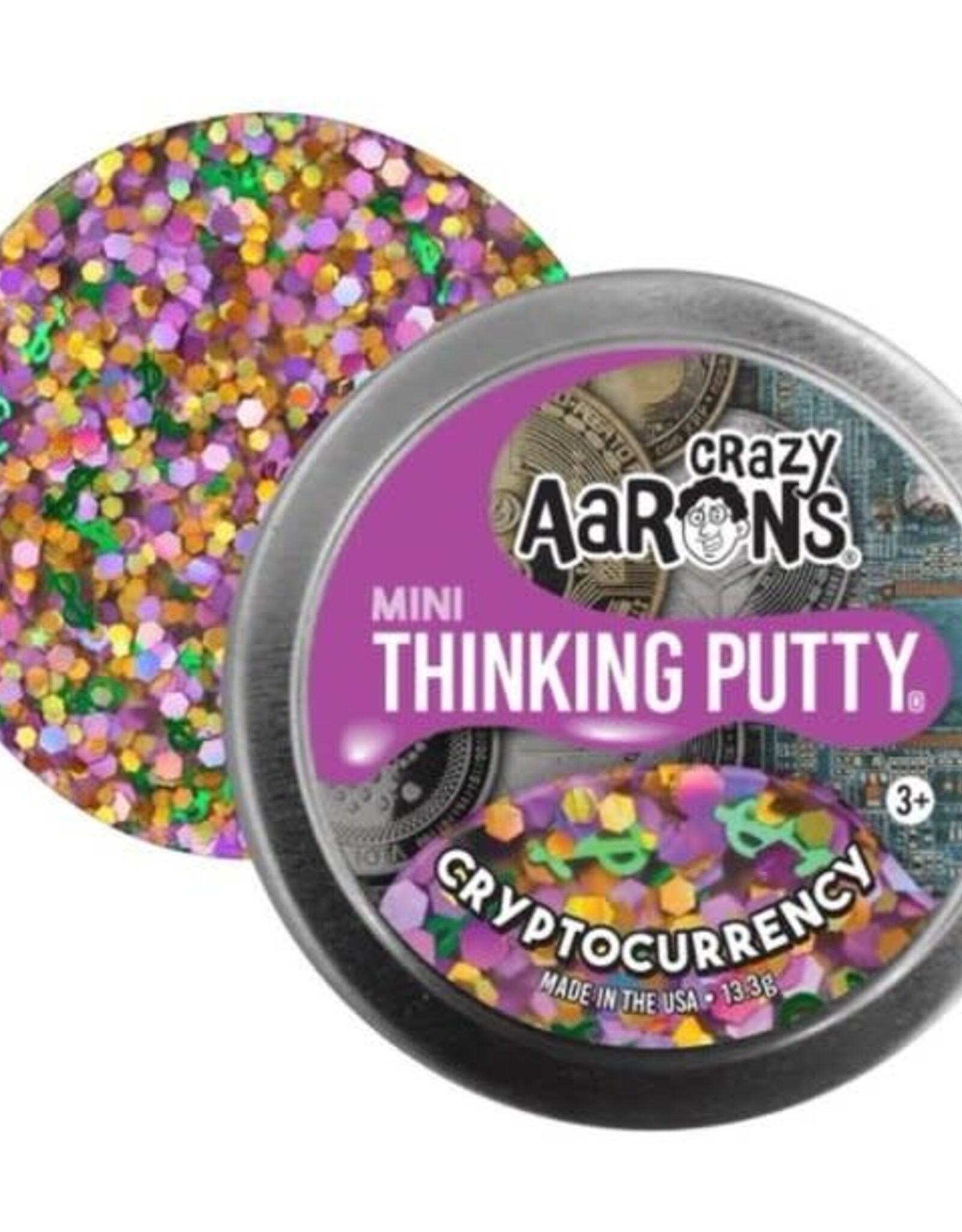 Crazy Aaron's Thinking Putty 2" MINI THINKING PUTTY - CRYPTOCURRENCY