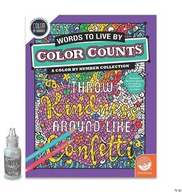 MindWare Glitter Color Counts - Words To Live By