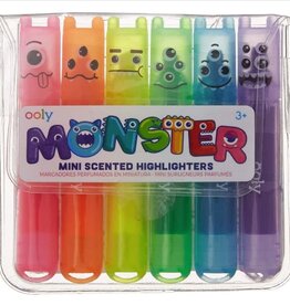 OOLY Mini Monster Scented Highlighters - Set of 6