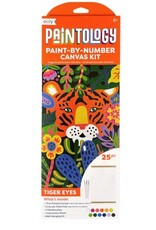 OOLY Paintology Paint By Number Canvas Kit - Tiger Eyes