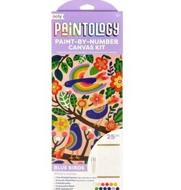 OOLY Paintology Paint By Number Canvas Kit - Blue Birds