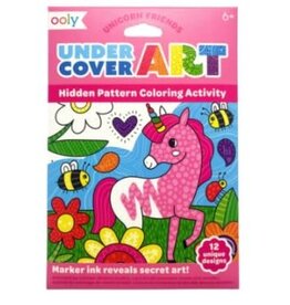 OOLY Undercover Art Hidden Patterns Coloring Activity - Unicorn Friends