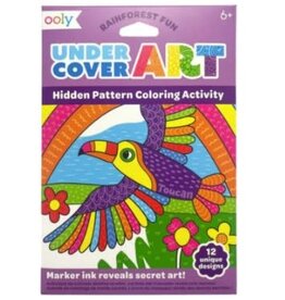 OOLY Undercover Art Hidden Patterns Coloring Activity - Rainforest Fun