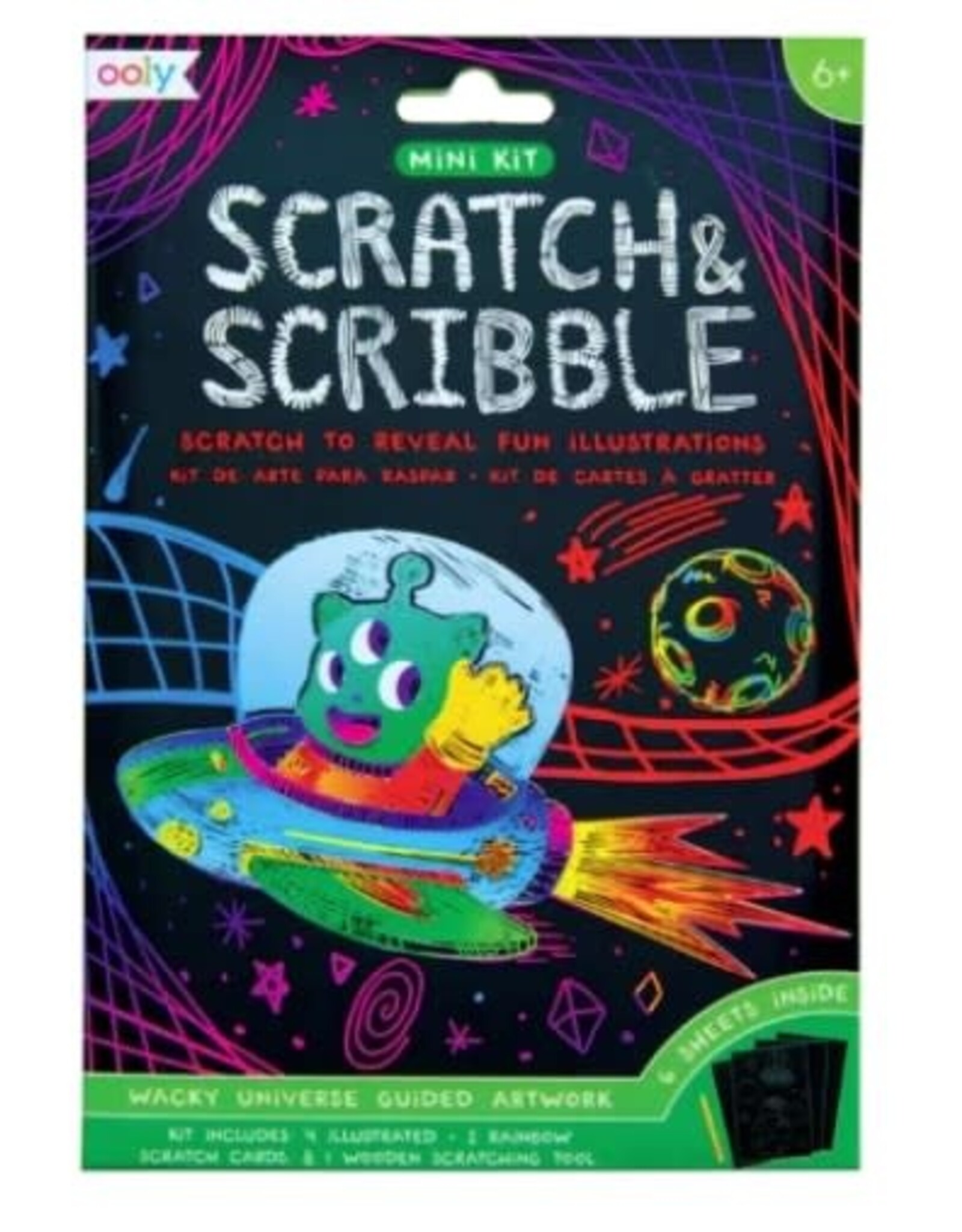 OOLY Mini Scratch & Scribble Art Kit