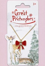 Great Pretenders Holiday Bow Necklace