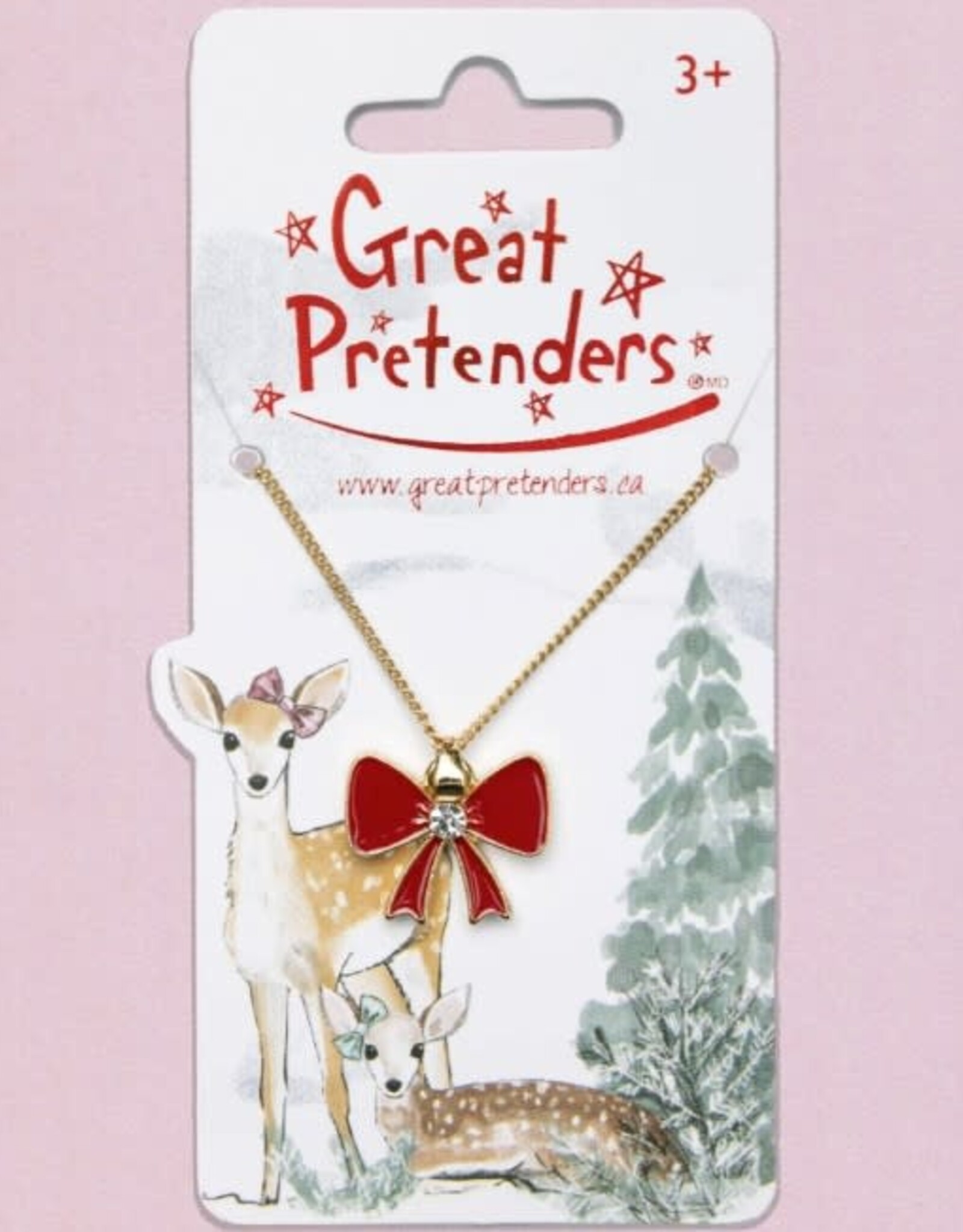 Great Pretenders Holiday Bow Necklace