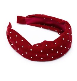 Great Pretenders Sparkle Red Velvet Headband