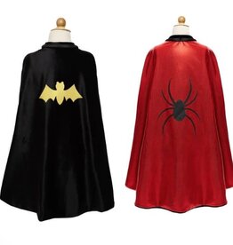 Great Pretenders Reversible Spider/Bat Flowing Cape, Size 5-6