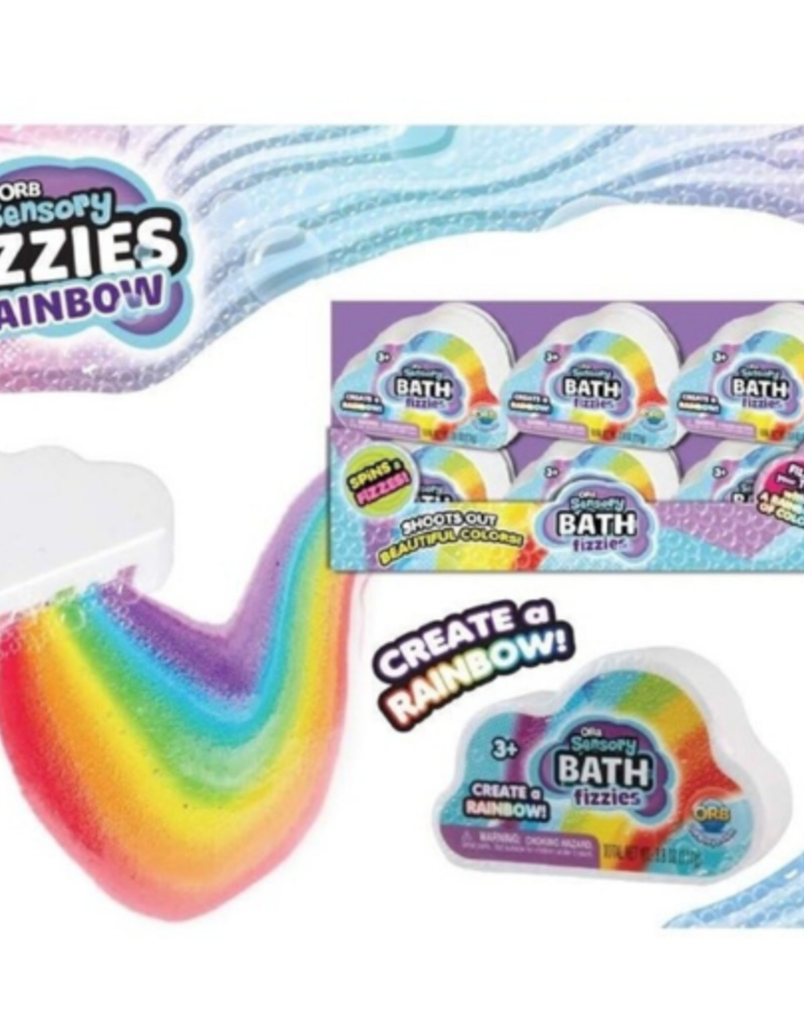 ORBtoys ORB Sensory Bath Rainbow Cloud Fizzies PDQ Asst