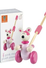 Orange Tree Toys Pink Mouse Boxed Push Along