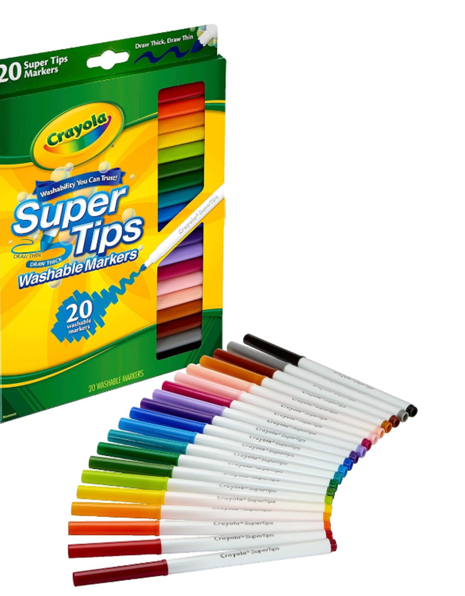Crayola Crayola Washable Markers Super Tips set of 20