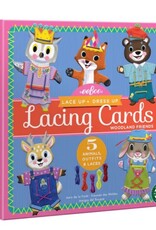 eeBoo WOODLAND FRIENDS LACING CARD