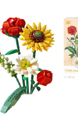 LOZ LOZ Block - Sunflower Rose Saffron Hypericum Eternal flower