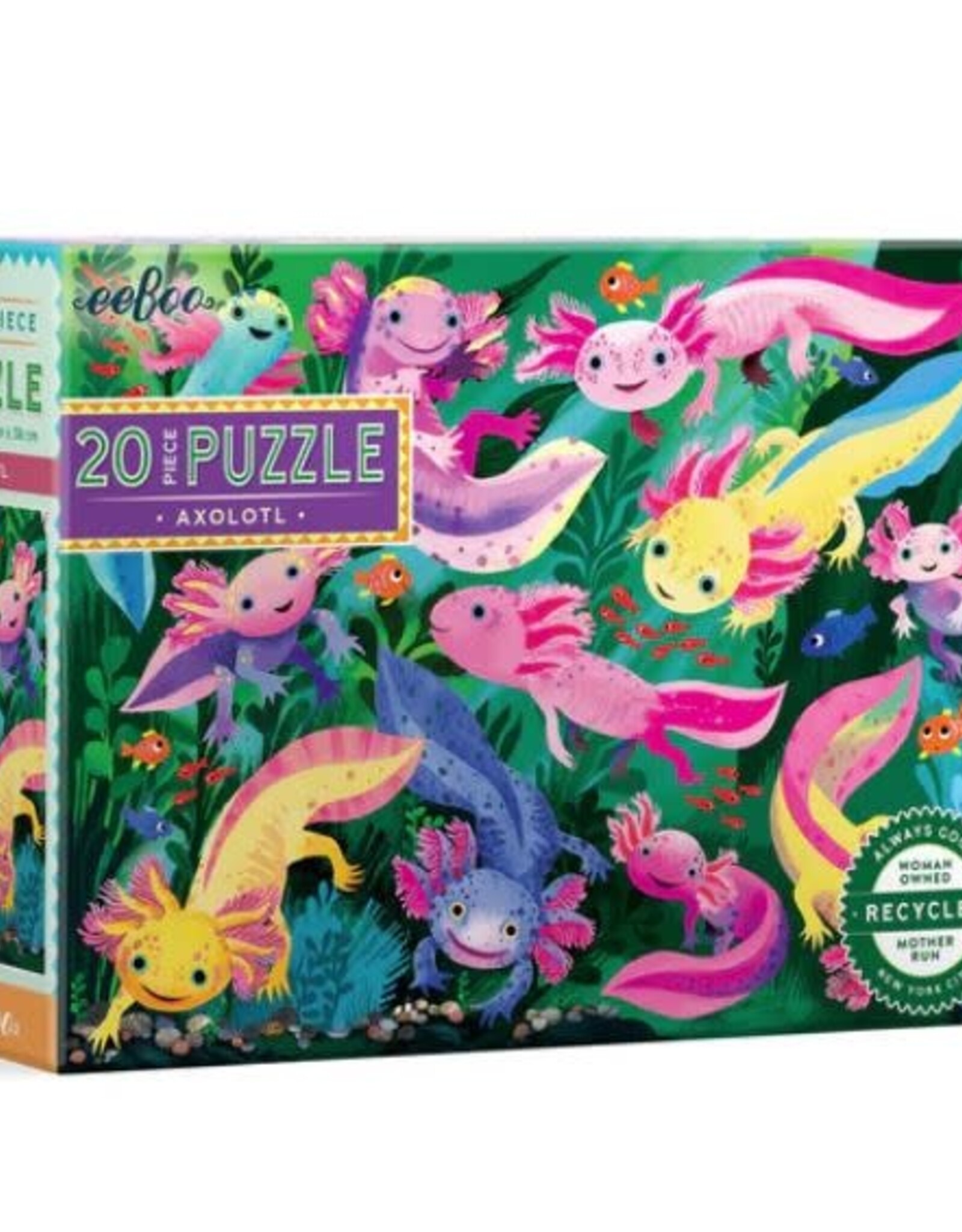 eeBoo Axolotl 20 Pc Puzzle