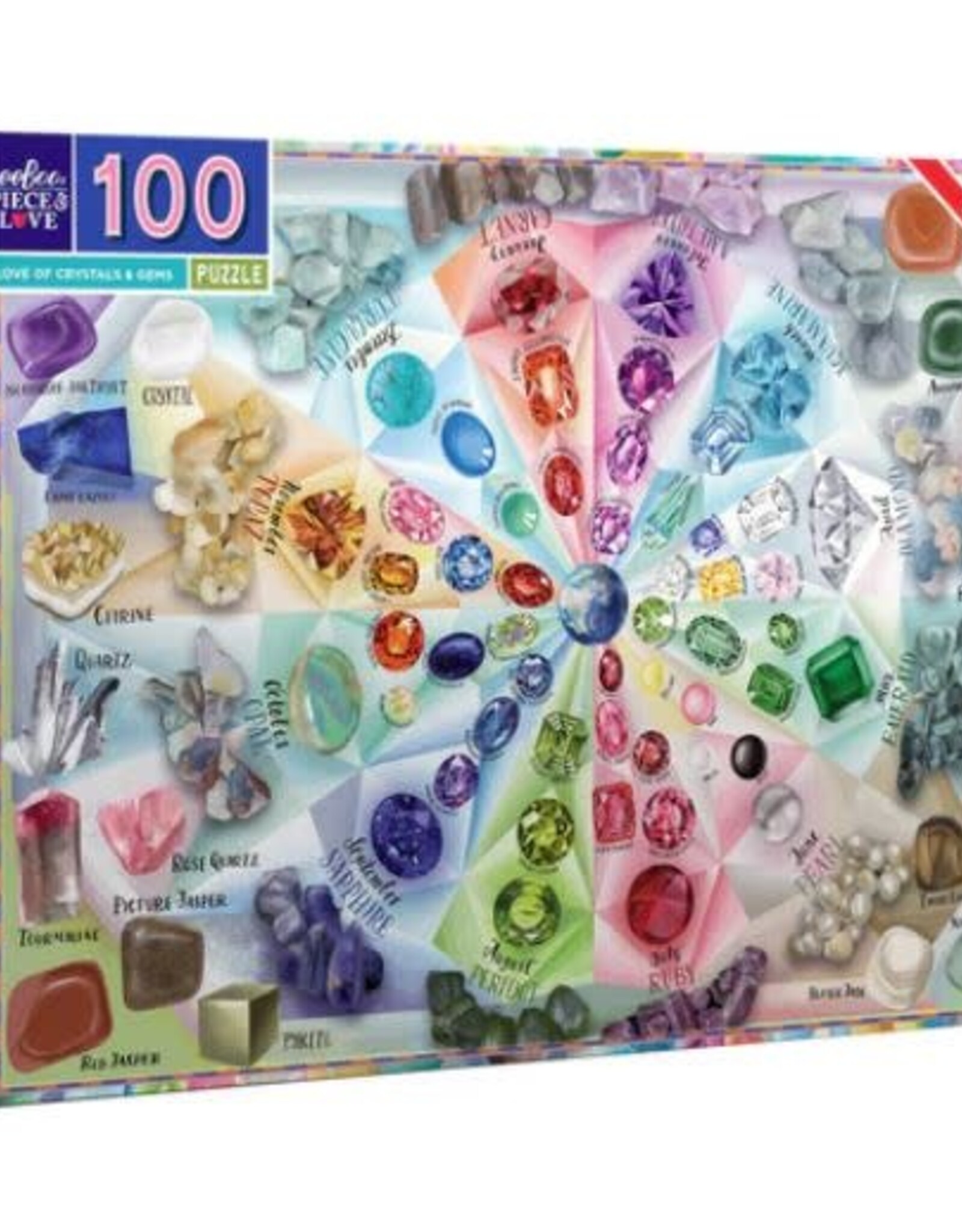 eeBoo Love of Crystals & Gems 100 Pc
