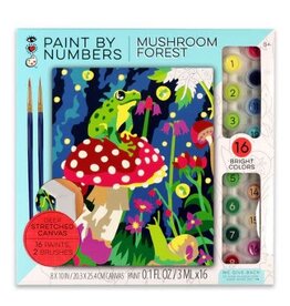 Bright Stripes Paint By Numbers- Mushroom Forest