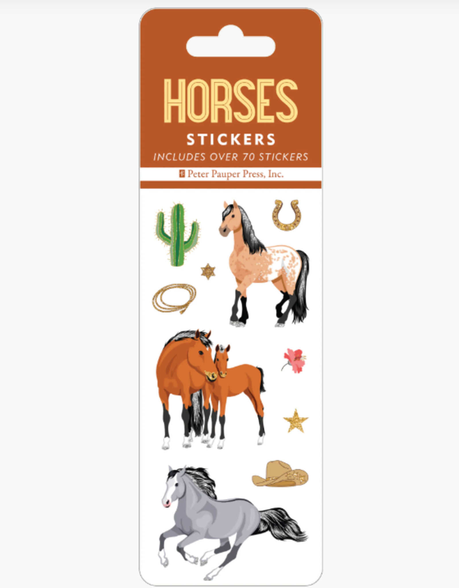 Peter Pauper Press Horses Sticker Set