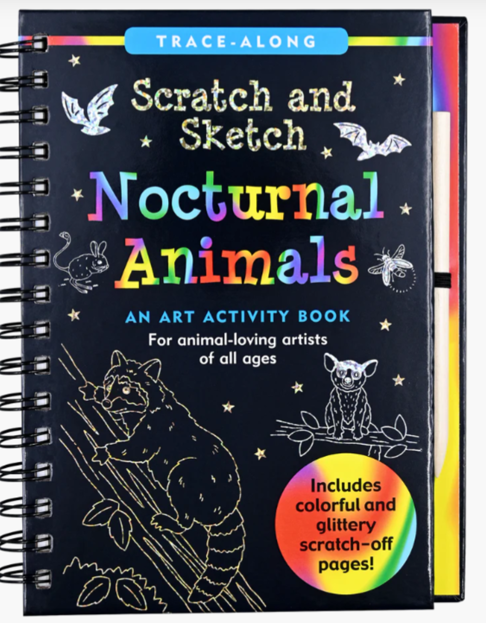 Peter Pauper Press Nocturnal Animals Scratch and Sketch
