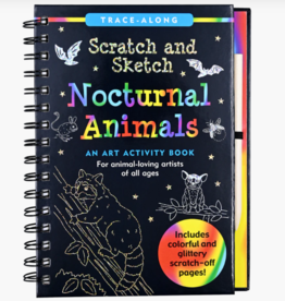 Peter Pauper Press Nocturnal Animals Scratch and Sketch