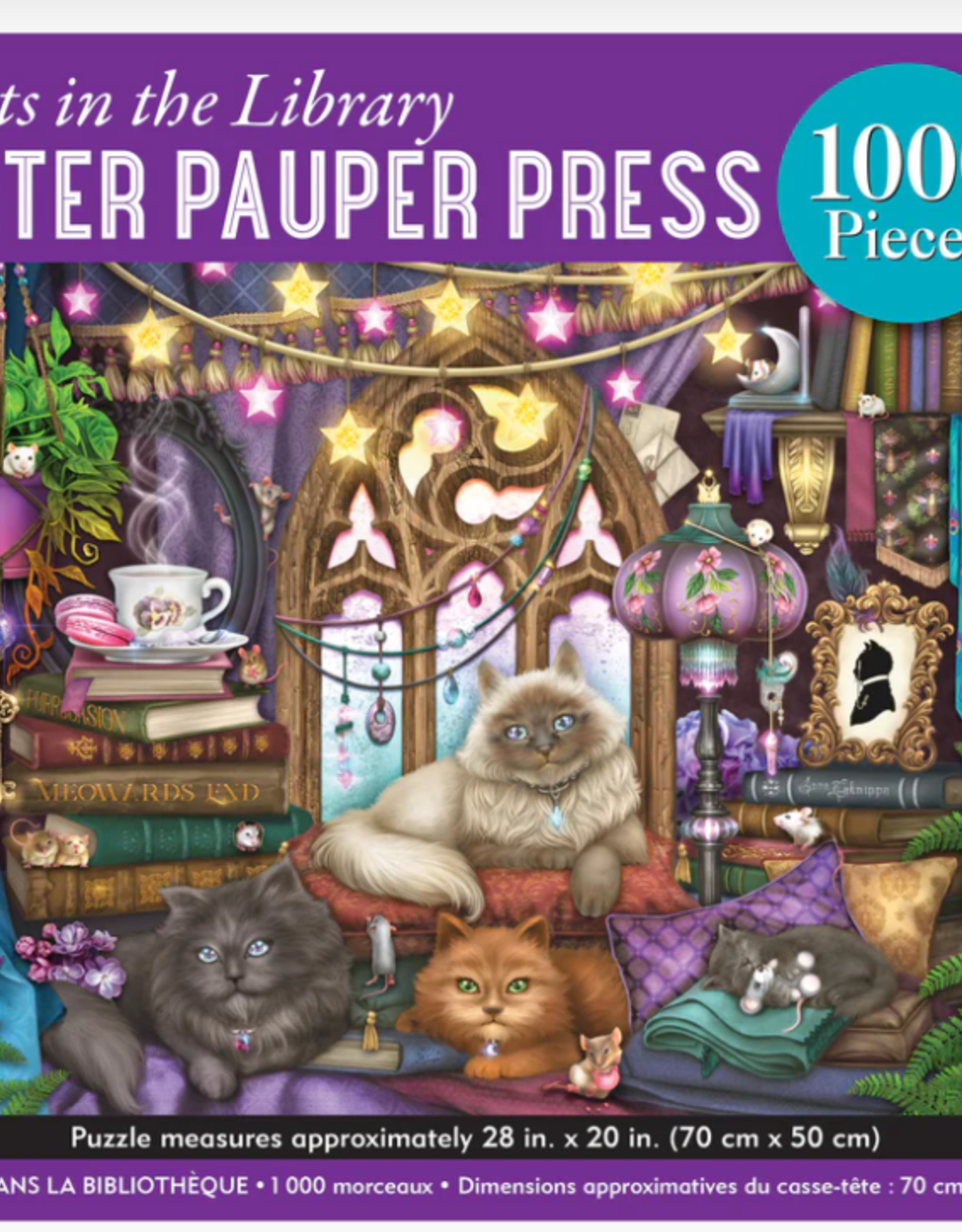 Peter Pauper Press Cats In The Library 1000pc